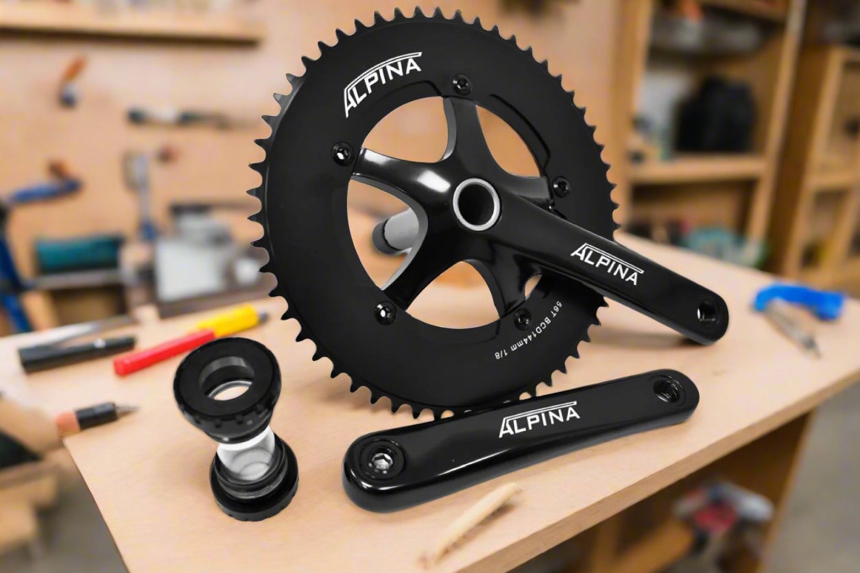 Cranksets Parts State Bicycle Crankset ALPINA Track Crank