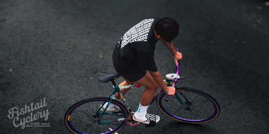 Decent Human Being - FISHTAIL CYCLERY 10th Anniversary 101010 Shirt Limited Release - FISHTAIL CYCLERY