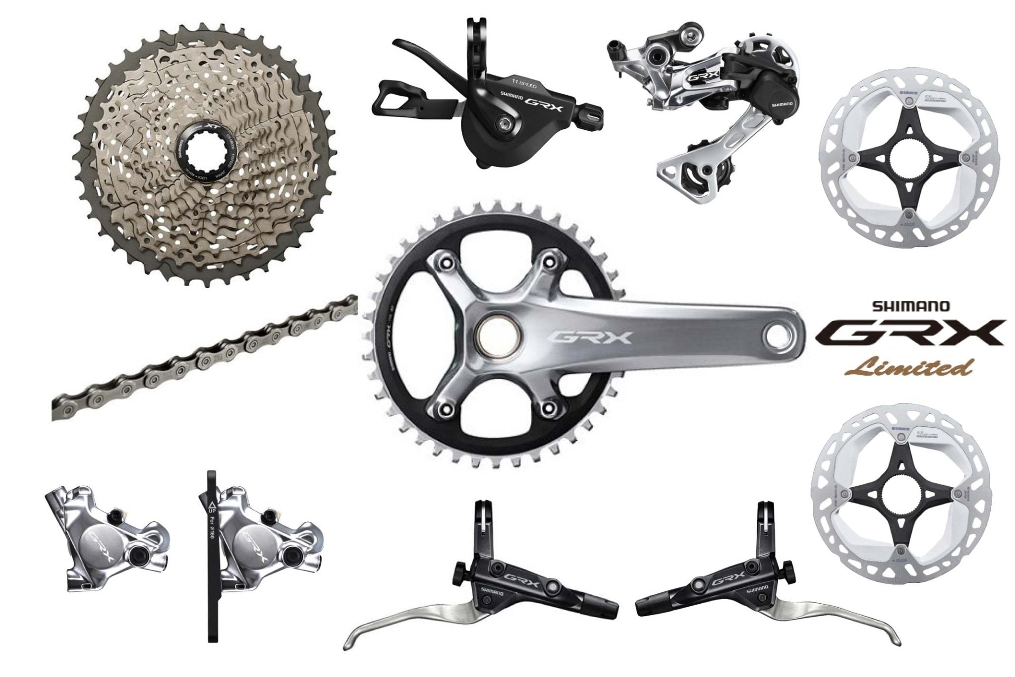 gravel bike 1x11 grx SHIMANO GRX Limited Edition GRX 1X11 Groupset (Flat Handlebar Type) – FISHTAIL CYCLERY