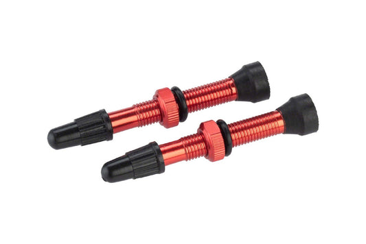 Whisky Parts Co - WHISKY No.9 Alloy Tubeless Valves - Pair - FISHTAIL CYCLERY
