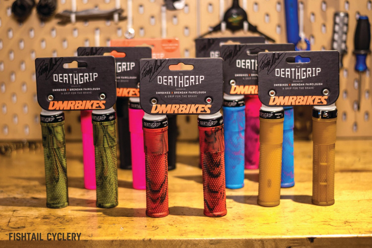 DMR BIKES - PEDALS AND GRIPS - FISHTAIL CYCLERY