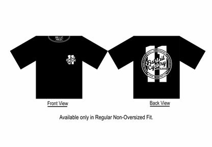 FISHTAIL CYCLERY 11th Year Anniversary T Shirt - Black/ White