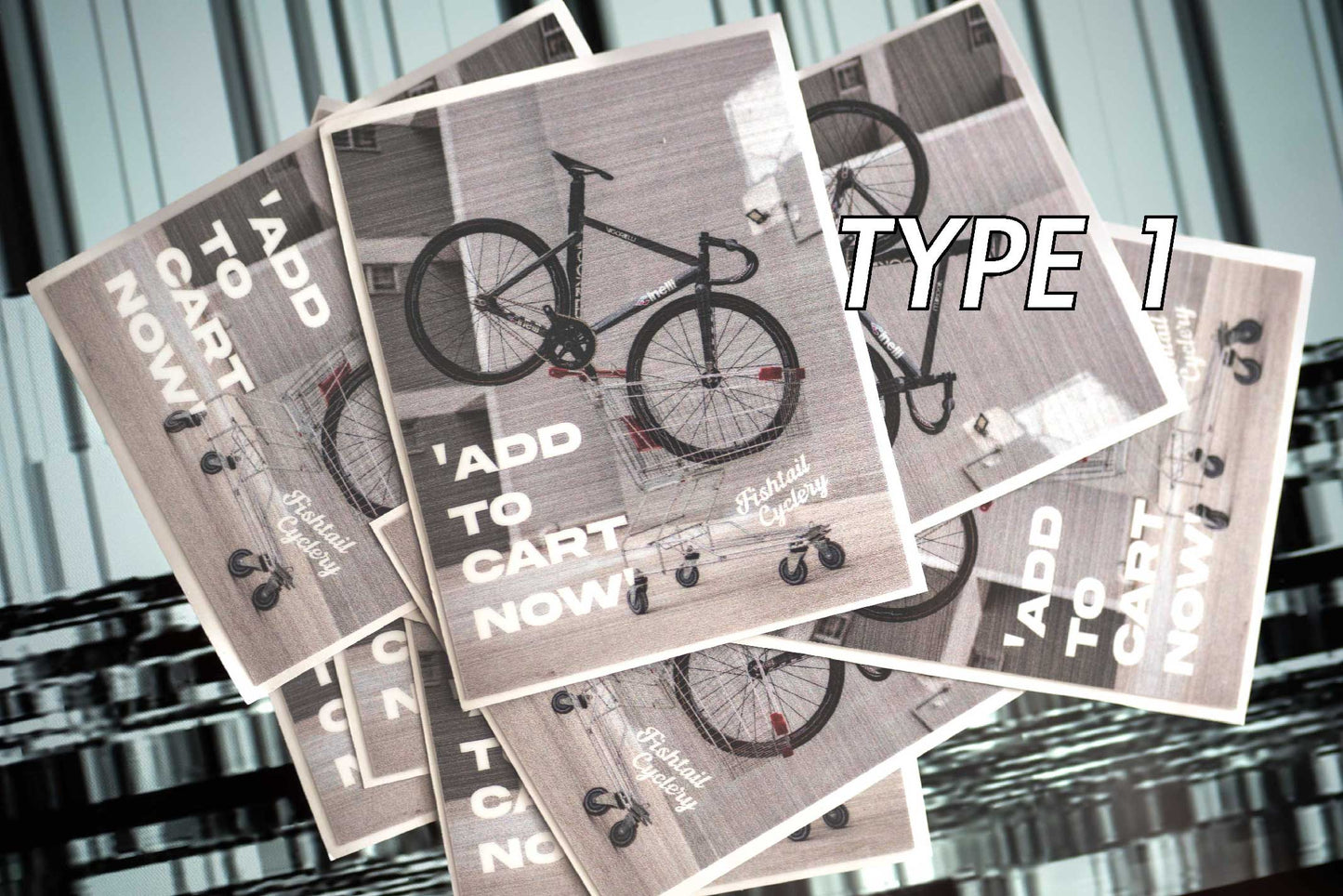 Fishtail Cyclery Stickers Type 1