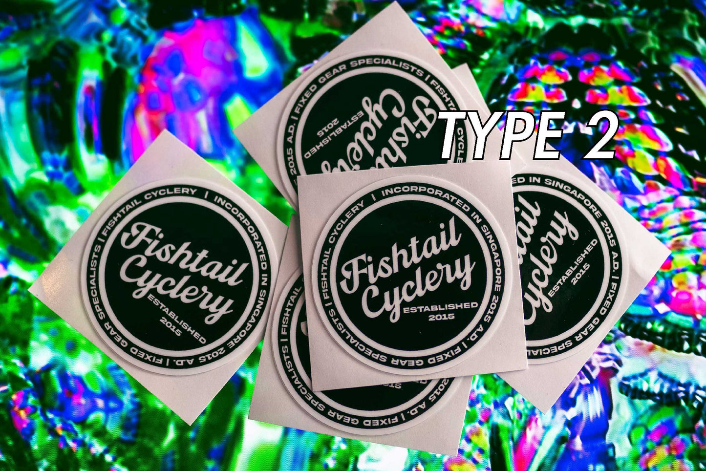 Fishtail Cyclery Stickers Type 2