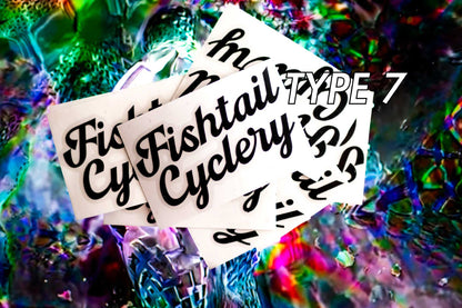 Fishtail Cyclery Stickers Type 7