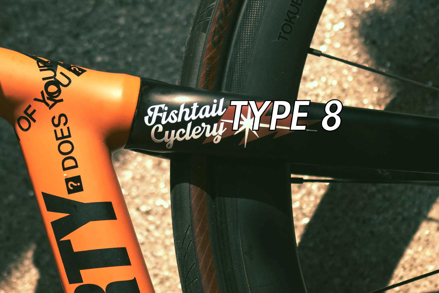 Fishtail Cyclery Stickers Type 8