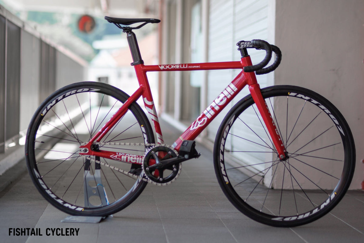 CINELLI Vigorelli Shark Red Alert Frameset – FISHTAIL CYCLERY