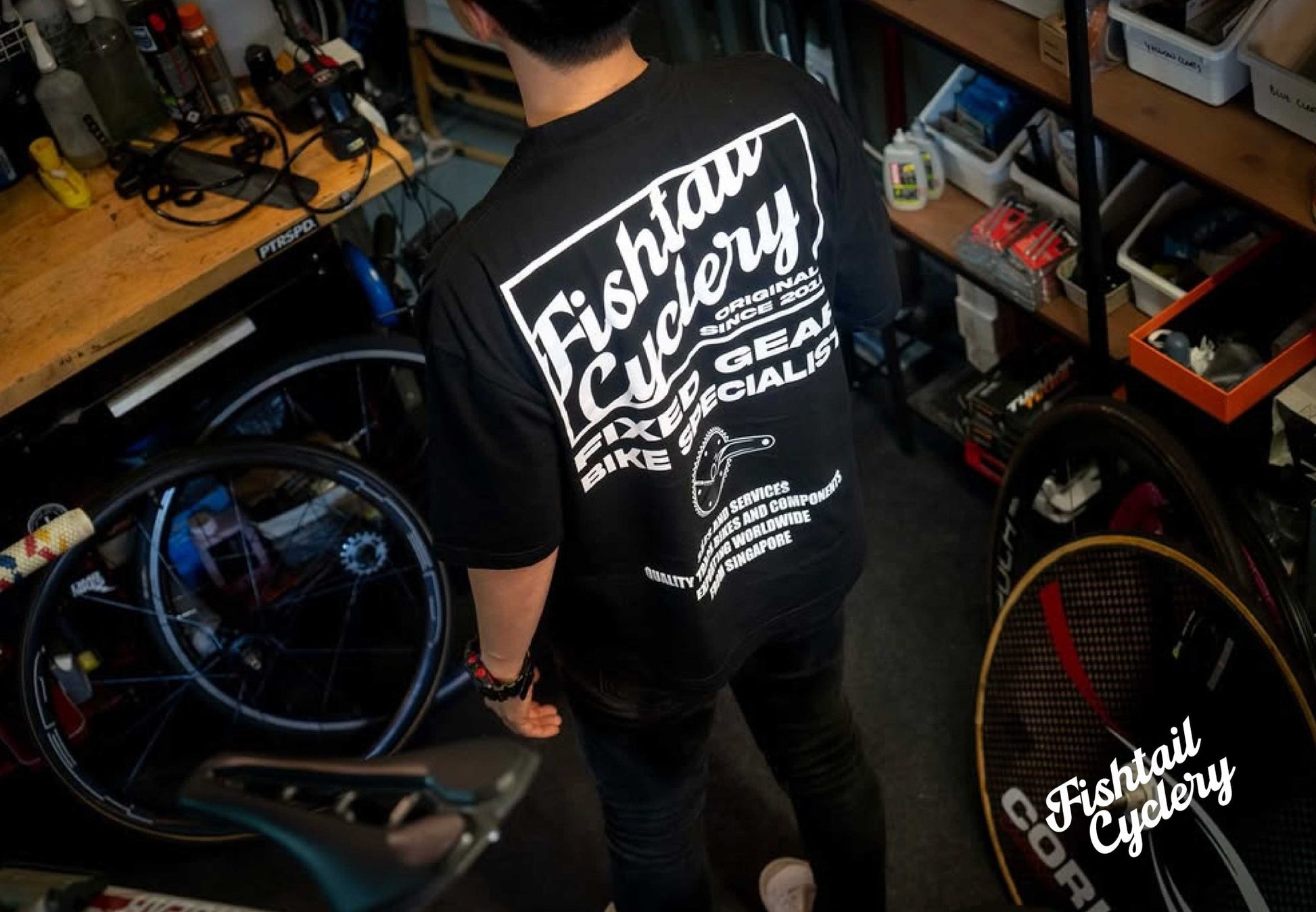 Decent Human Being - FISHTAIL CYCLERY Signature T-Shirt AY2026 - FISHTAIL CYCLERY