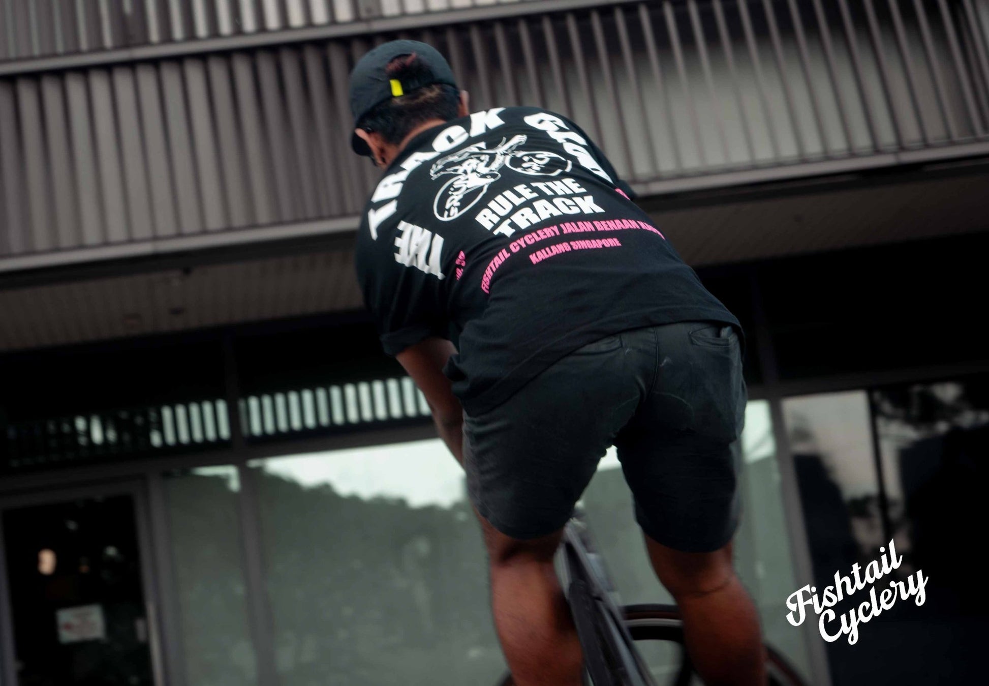 Decent Human Being - FISHTAIL CYCLERY TTC Track Club T-Shirt - FISHTAIL CYCLERY