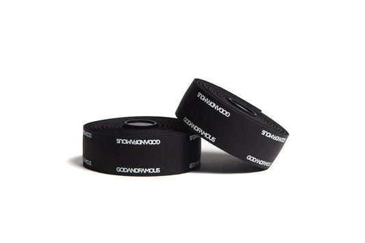 God & Famous - GOD & FAMOUS Team Handlebar Tape - Black - FISHTAIL CYCLERY