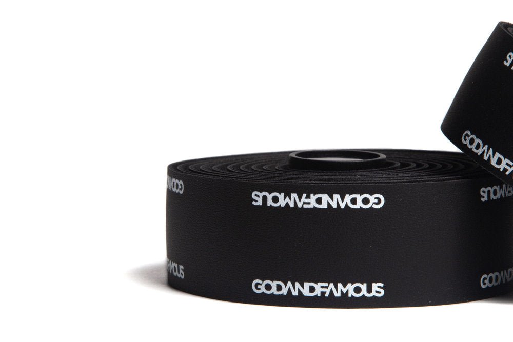 God & Famous - GOD & FAMOUS Team Handlebar Tape - Black - FISHTAIL CYCLERY