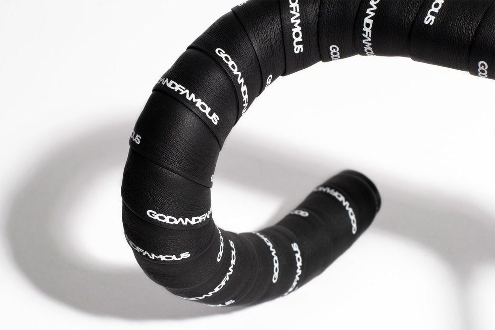 God & Famous - GOD & FAMOUS Team Handlebar Tape - Black - FISHTAIL CYCLERY