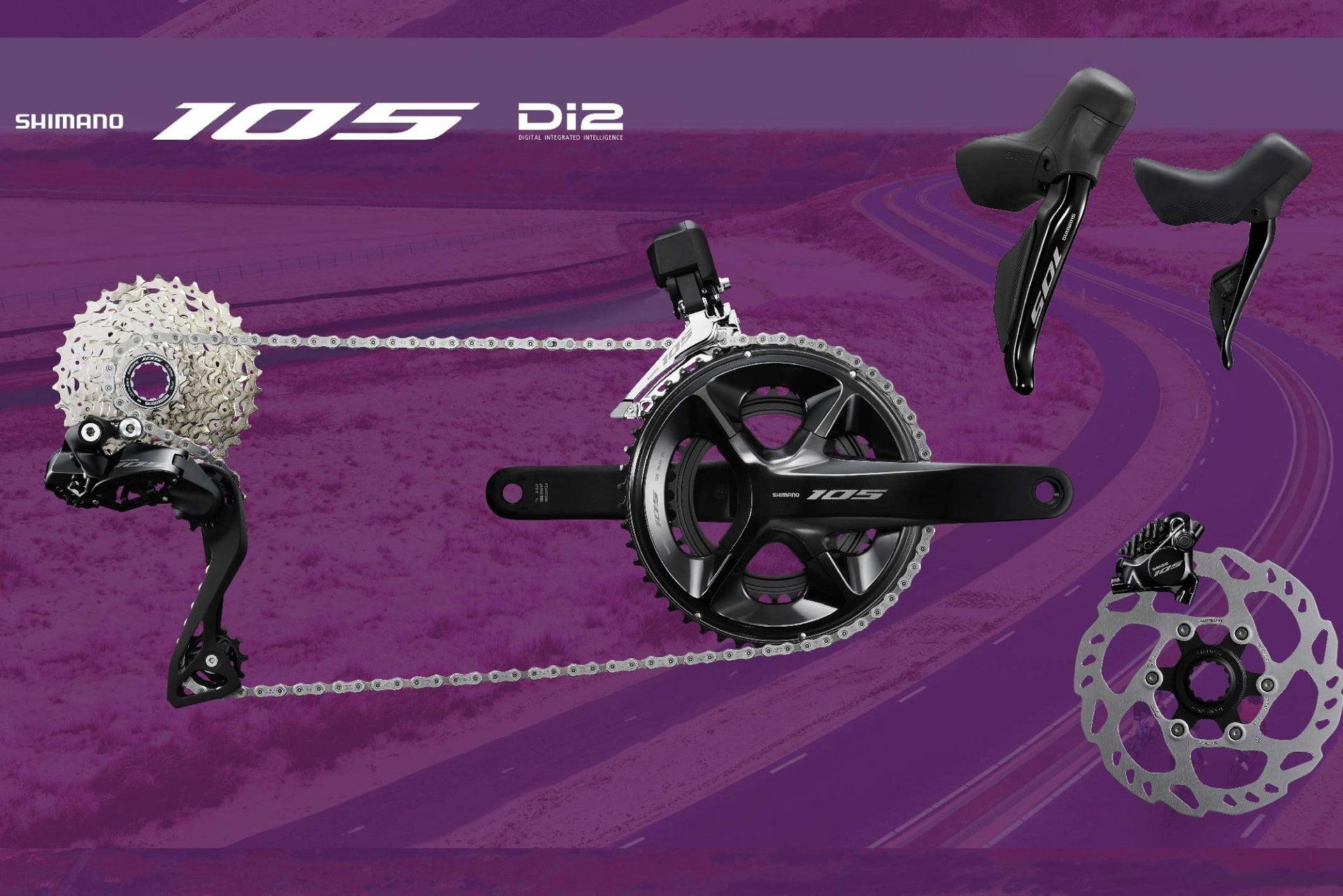 SHIMANO 105 Di2 12 Speed Groupset – FISHTAIL CYCLERY
