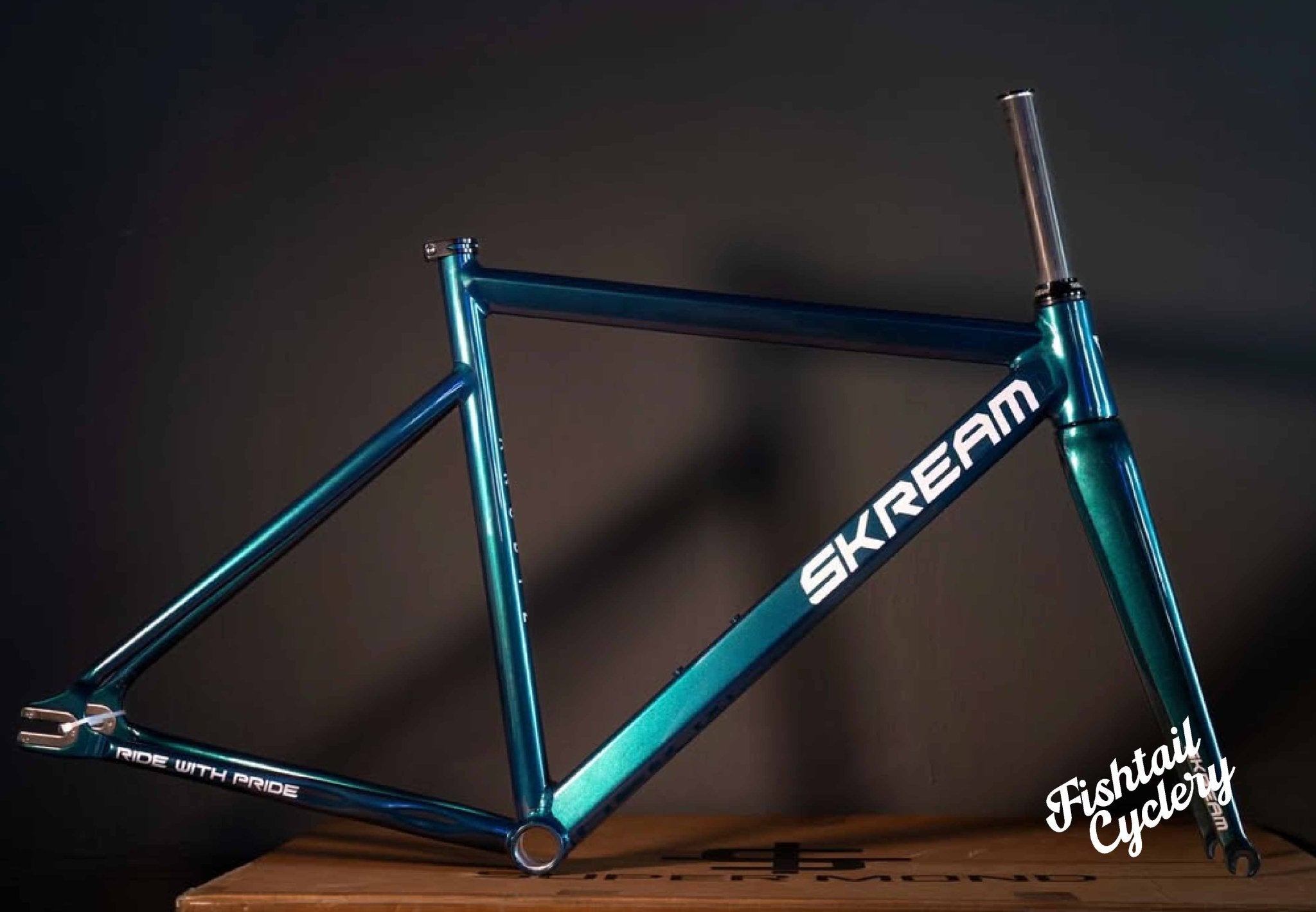 Skream ANODIZ ピストバイク フレーム ピンク フレームセット| ヤマダ