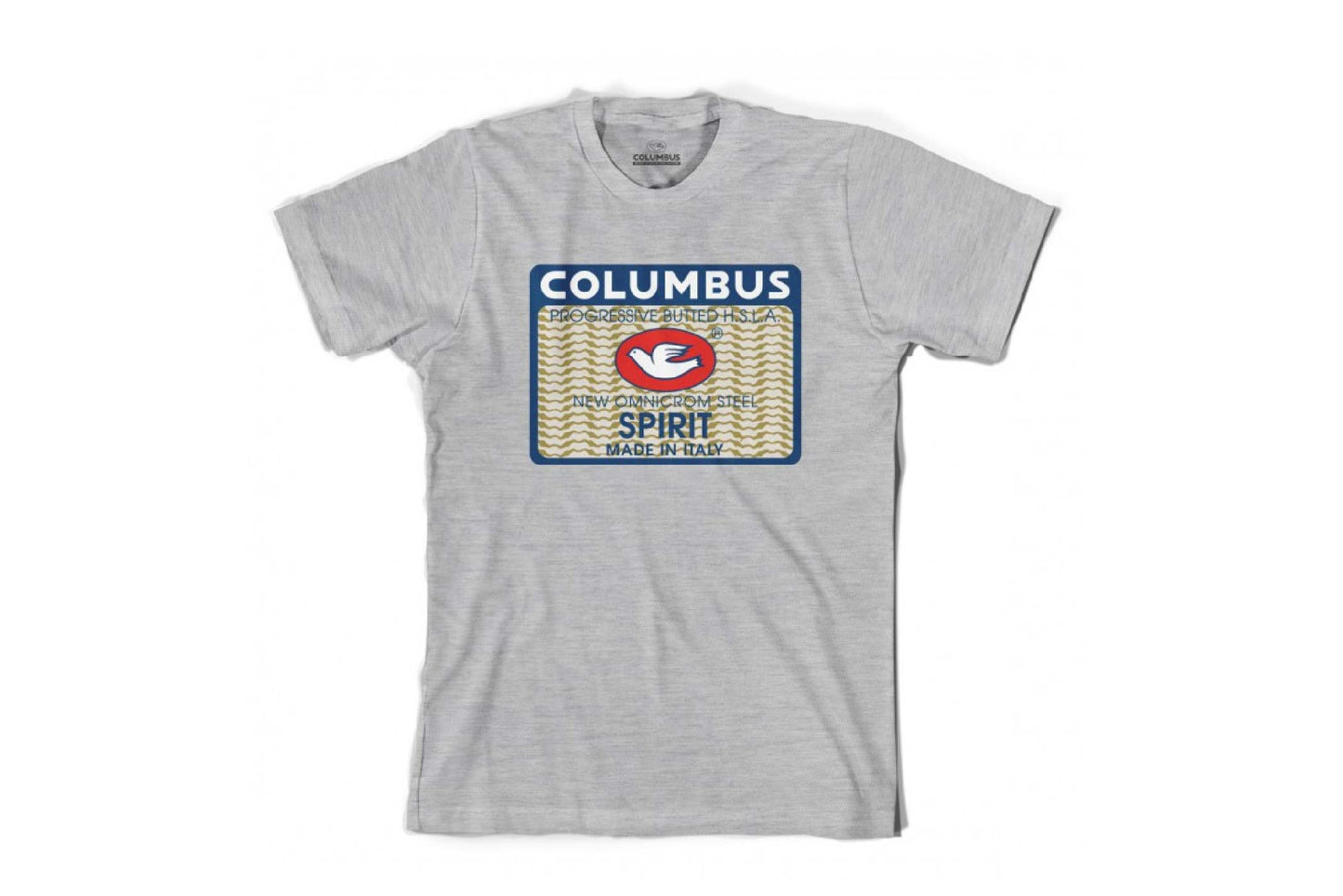 COLUMBUS Spirit Grey T Shirt - FISHTAIL CYCLERY